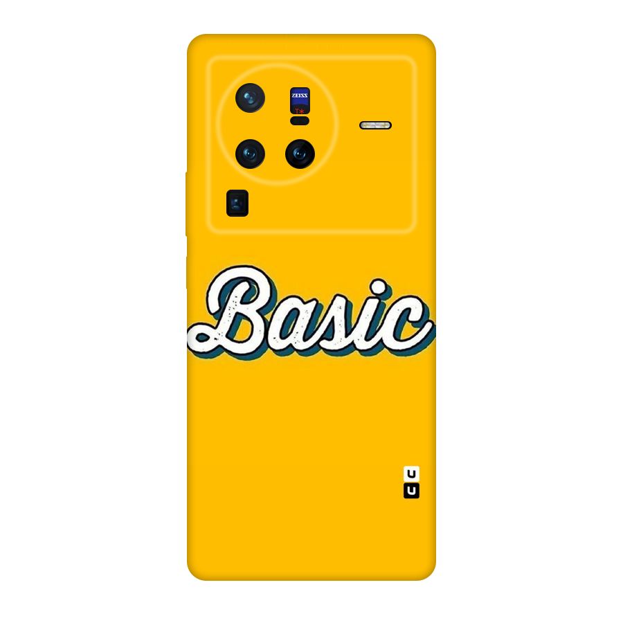 Basic Yellow Original Polycarbonate Back Case for Vivo X80