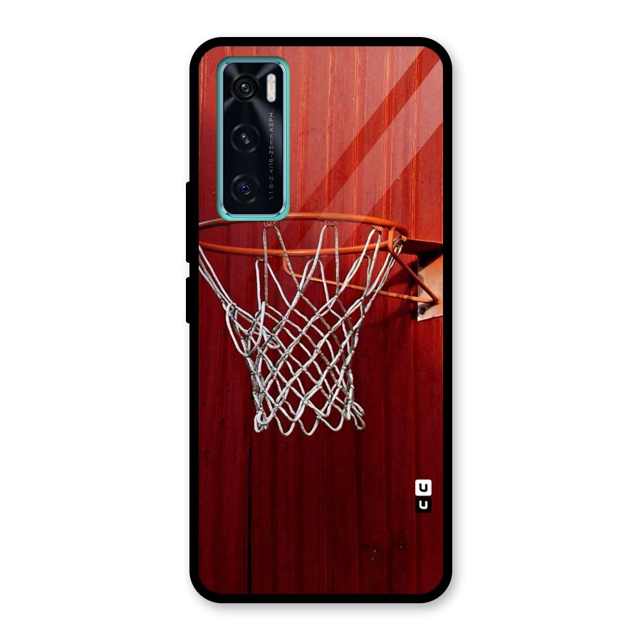 Basket Red Glass Back Case for Vivo V20 SE