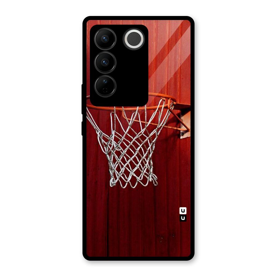 Basket Red Glass Back Case for Vivo V27