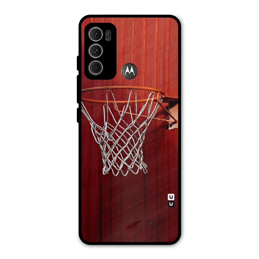 Basket Red Metal Back Case for Moto G60