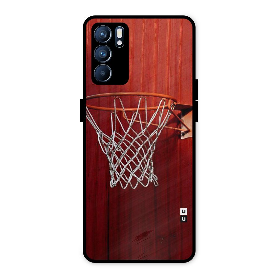 Basket Red Metal Back Case for Oppo Reno6 5G