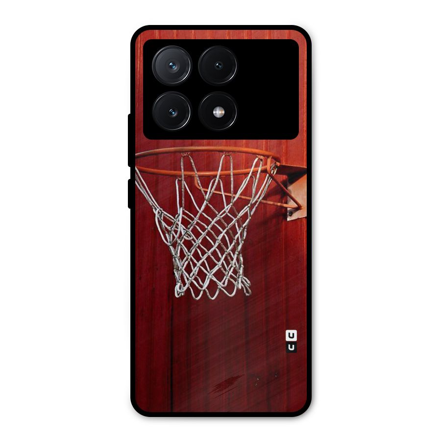 Basket Red Metal Back Case for Poco X6 Pro