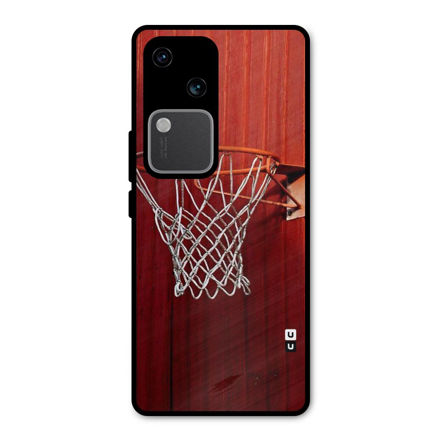 Basket Red Metal Back Case for Vivo V30