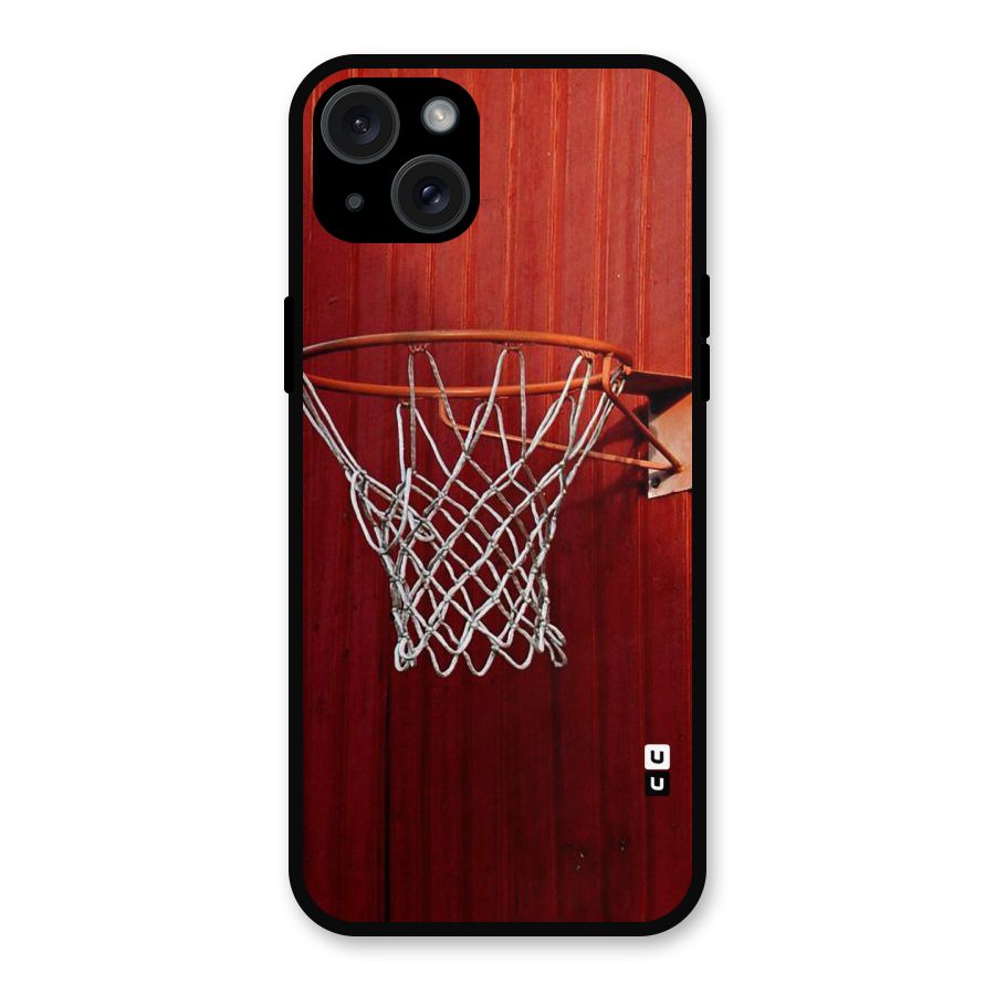 Basket Red Metal Back Case for iPhone 15 Plus