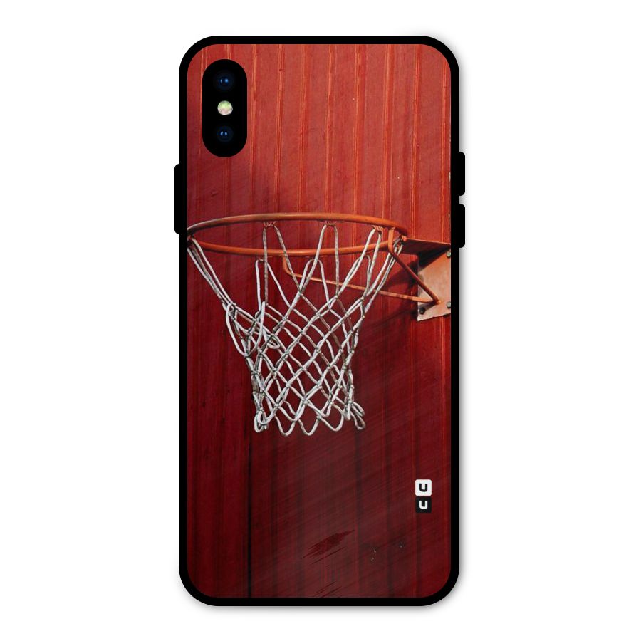 Basket Red Metal Back Case for iPhone X