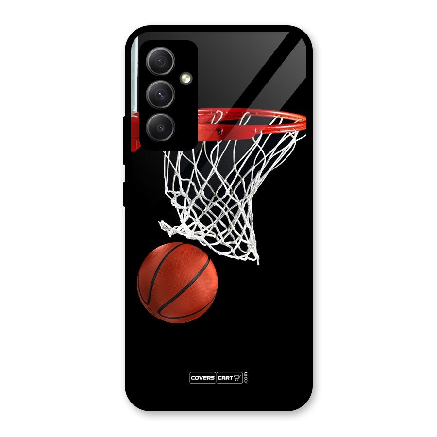 Basketball Glass Back Case for Galaxy A34
