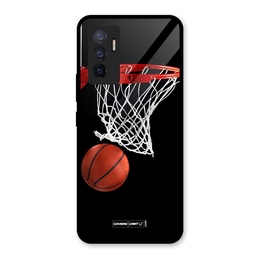Basketball Glass Back Case for Vivo V23e