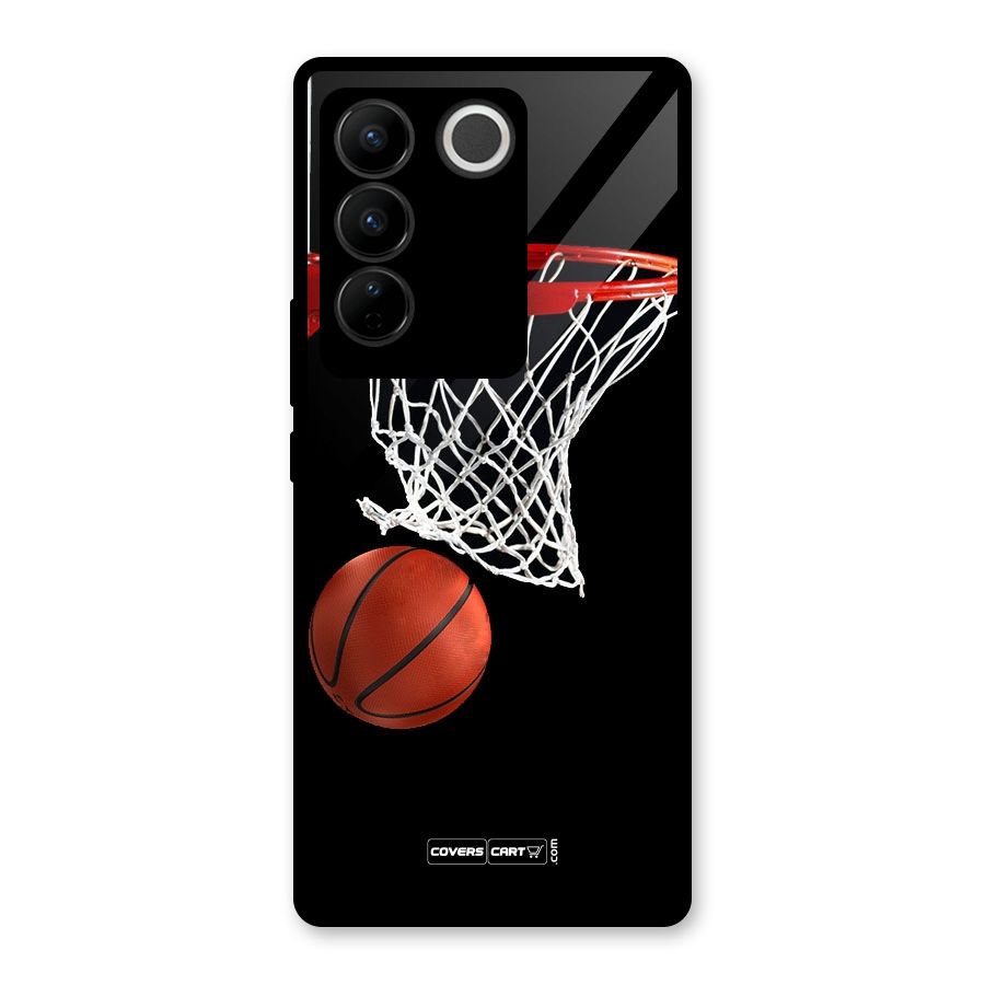 Basketball Glass Back Case for Vivo V27