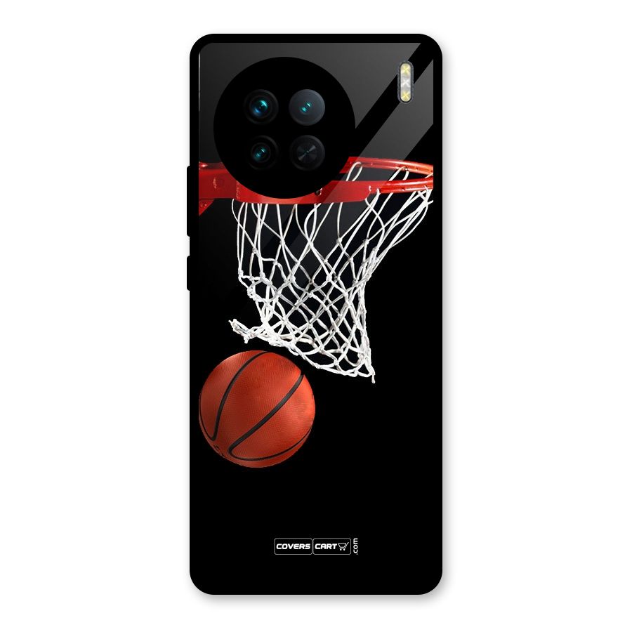 Basketball Glass Back Case for Vivo X90