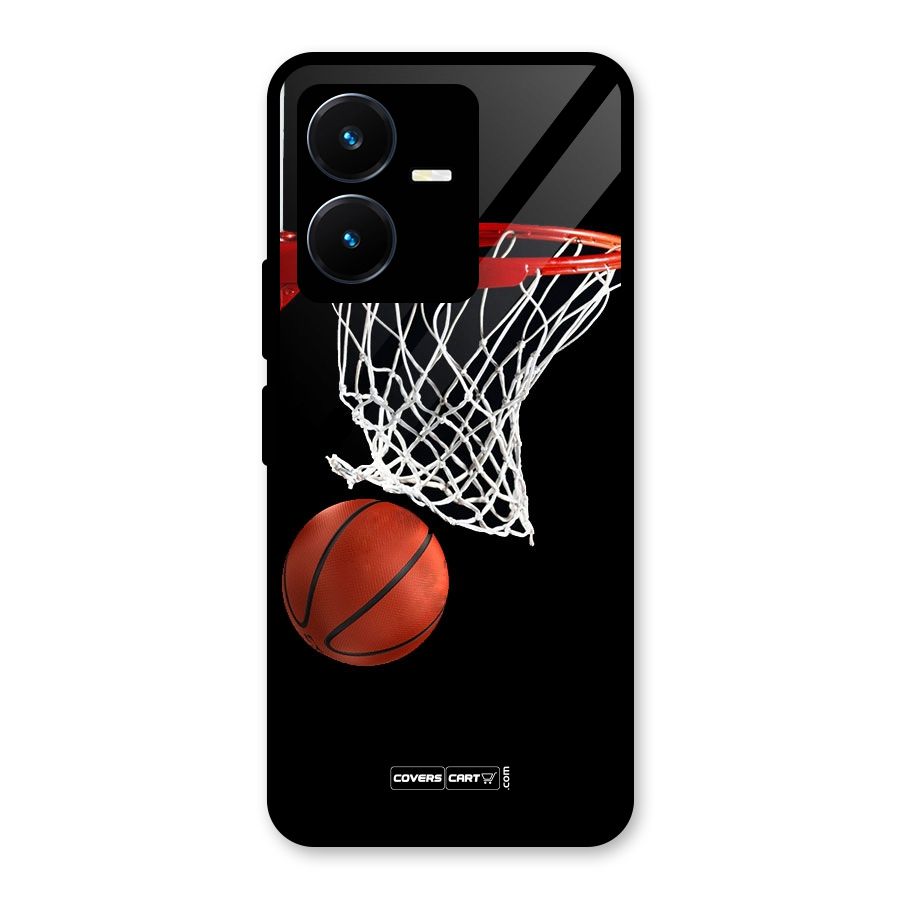 Basketball Glass Back Case for Vivo Y22s