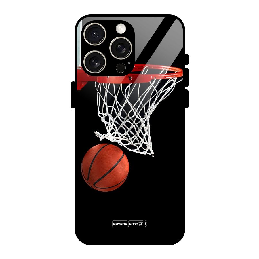 Basketball Glass Back Case for iPhone 15 Pro Max