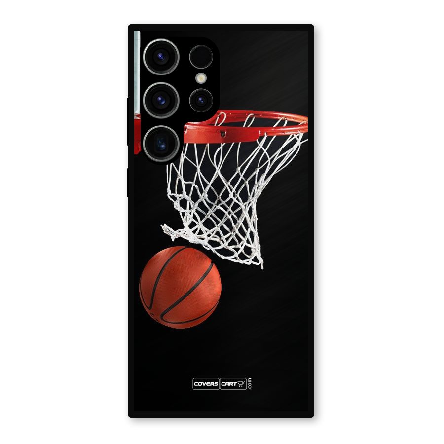 Basketball Metal Back Case for Galaxy S23 Ultra