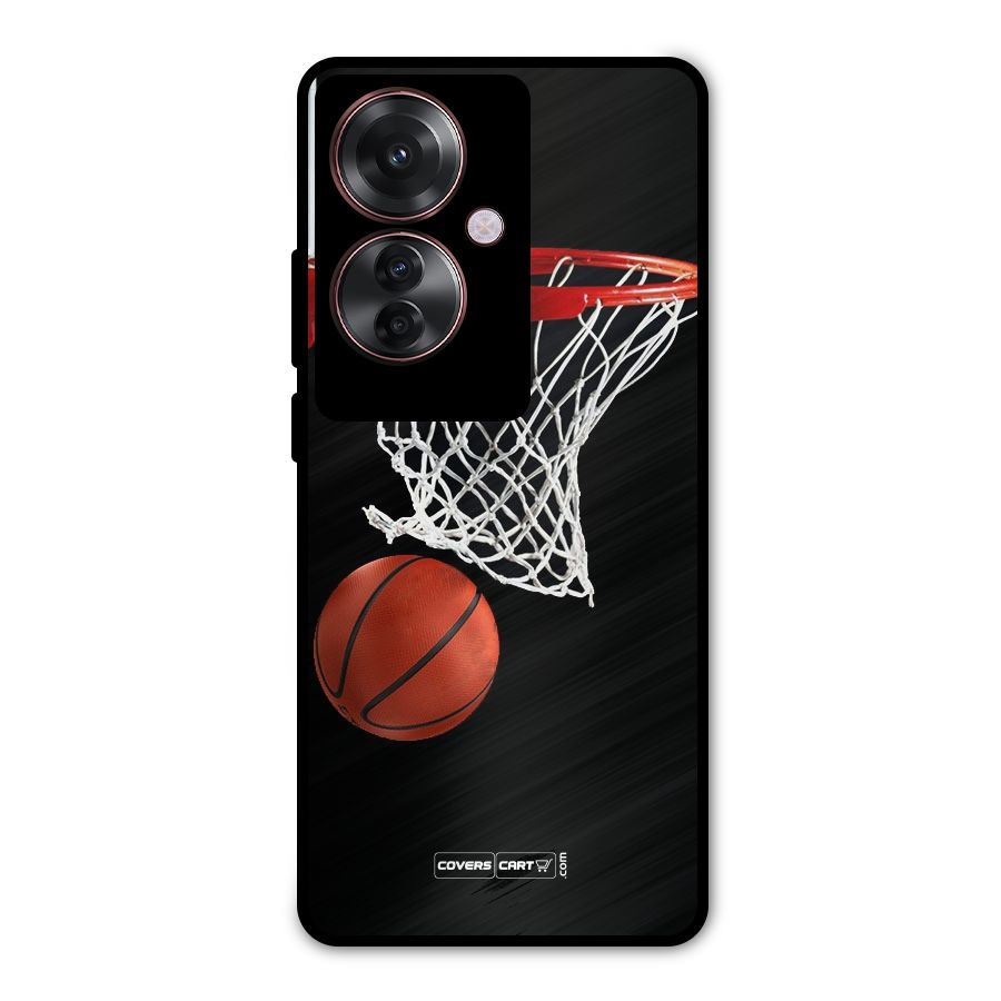 Basketball Metal Back Case for Oppo F25 Pro