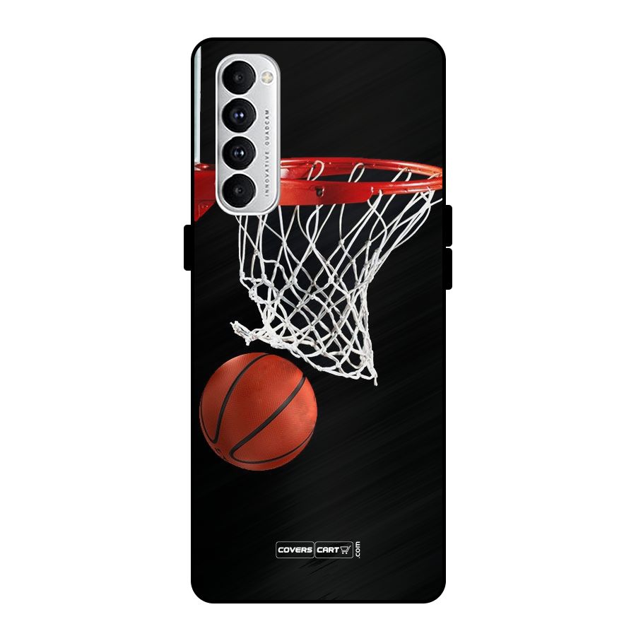 Basketball Metal Back Case for Oppo Reno4 Pro