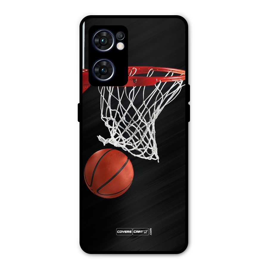 Basketball Metal Back Case for Oppo Reno7 5G