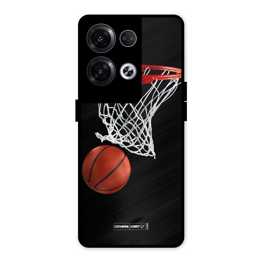 Basketball Metal Back Case for Oppo Reno8 Pro 5G