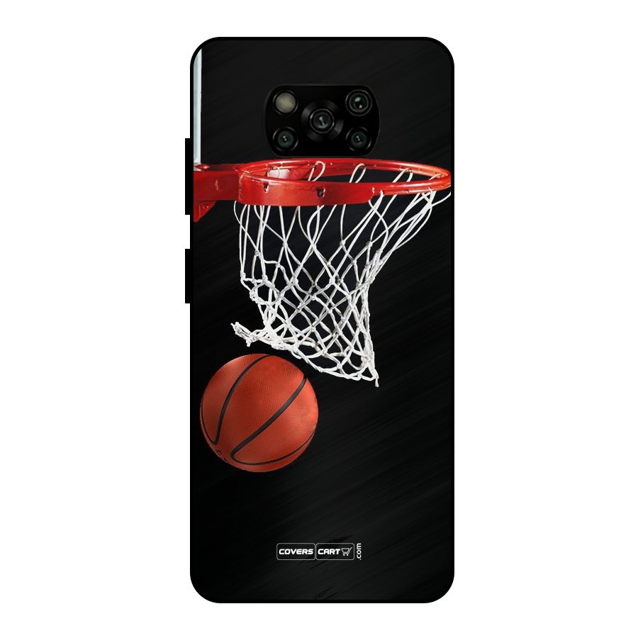 Basketball Metal Back Case for Poco X3