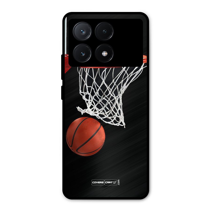 Basketball Metal Back Case for Poco X6 Pro