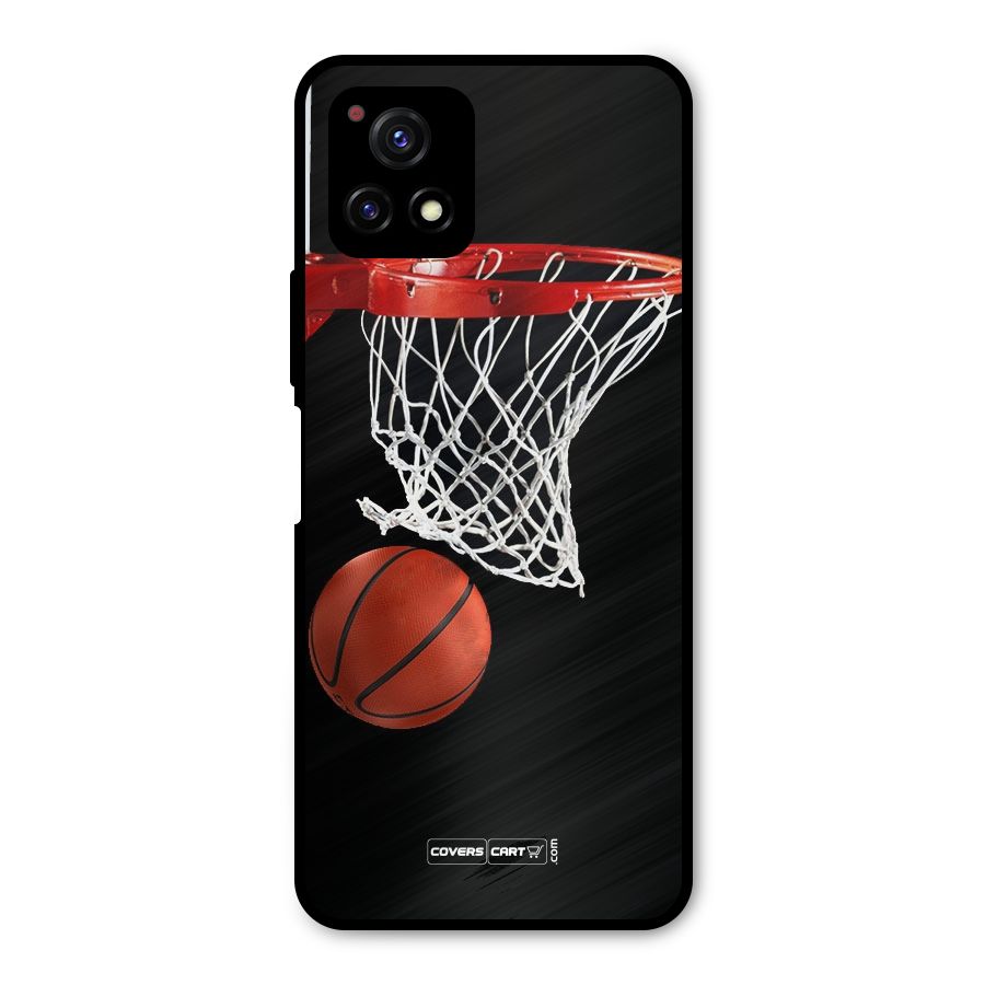 Basketball Metal Back Case for Vivo Y72 5G