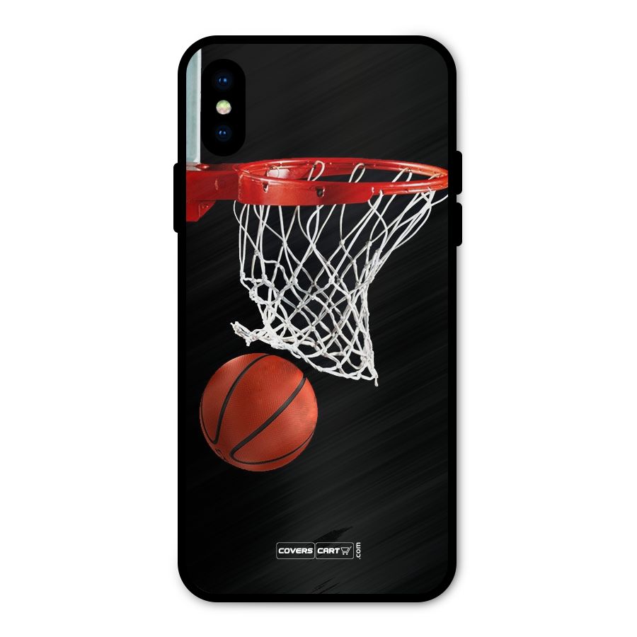 Basketball Metal Back Case for iPhone XS