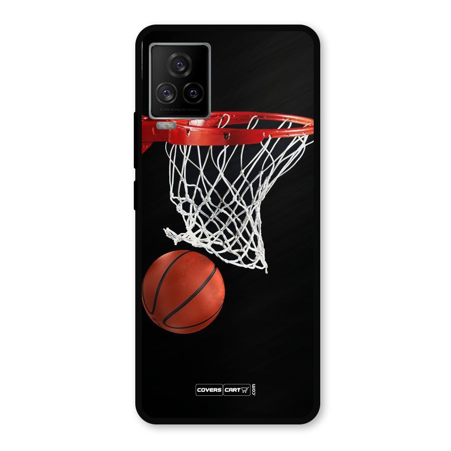 Basketball Metal Back Case for iQOO 7 Legend 5G