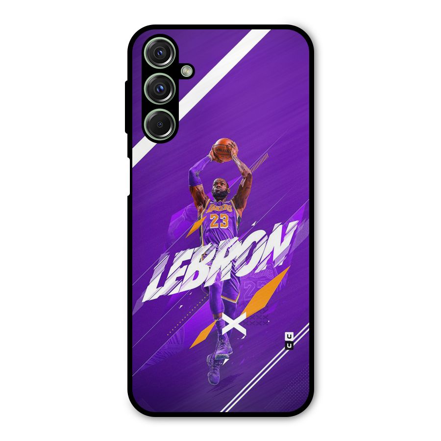 Basketball Star Metal Back Case for Galaxy F34