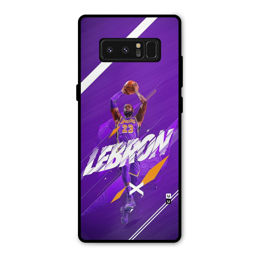 Basketball Star Metal Back Case for Galaxy Note 8