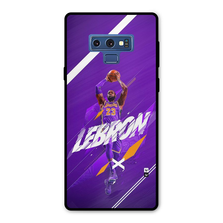 Basketball Star Metal Back Case for Galaxy Note 9