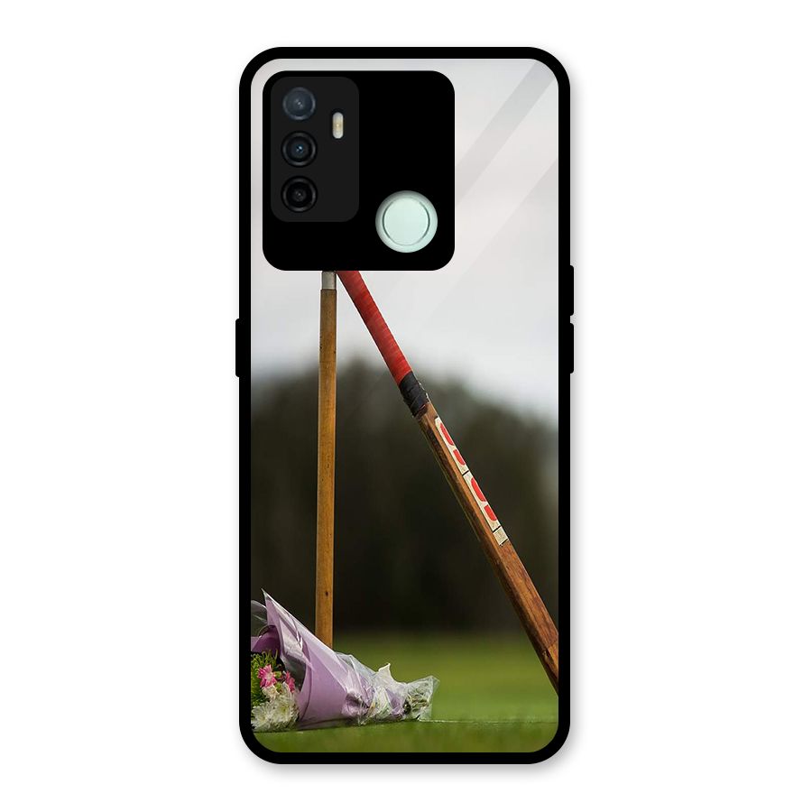 Bat Wicket Glass Back Case for Oppo A53