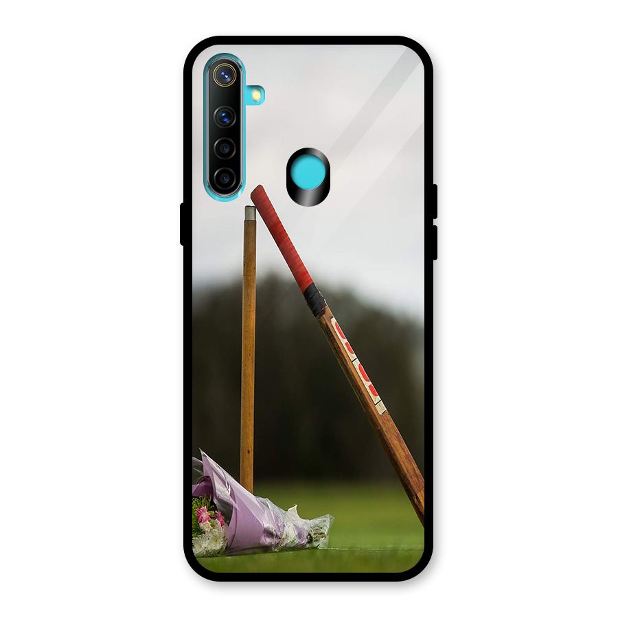 Bat Wicket Glass Back Case for Realme 5