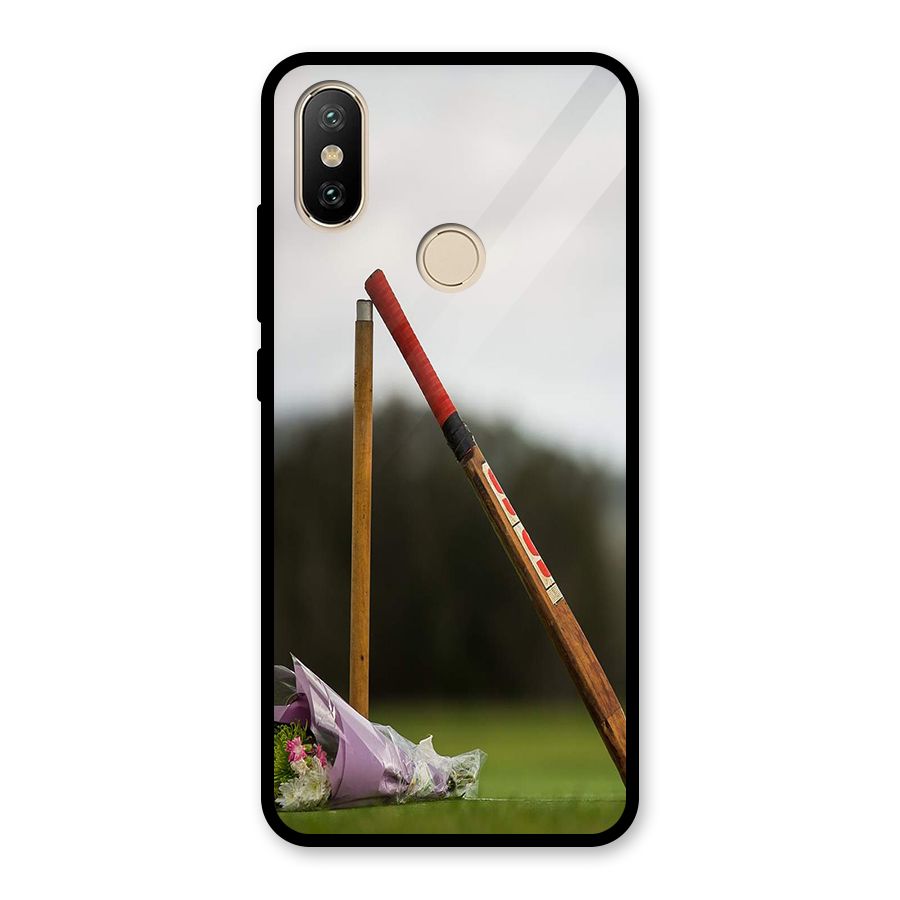 Bat Wicket Glass Back Case for Redmi A2
