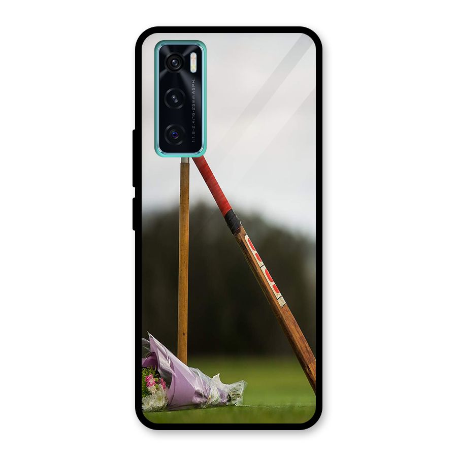 Bat Wicket Glass Back Case for Vivo V20 SE