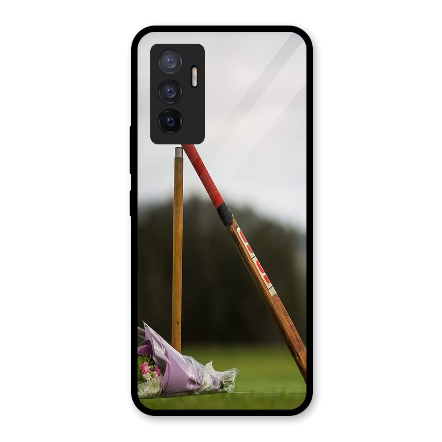 Bat Wicket Glass Back Case for Vivo V23e
