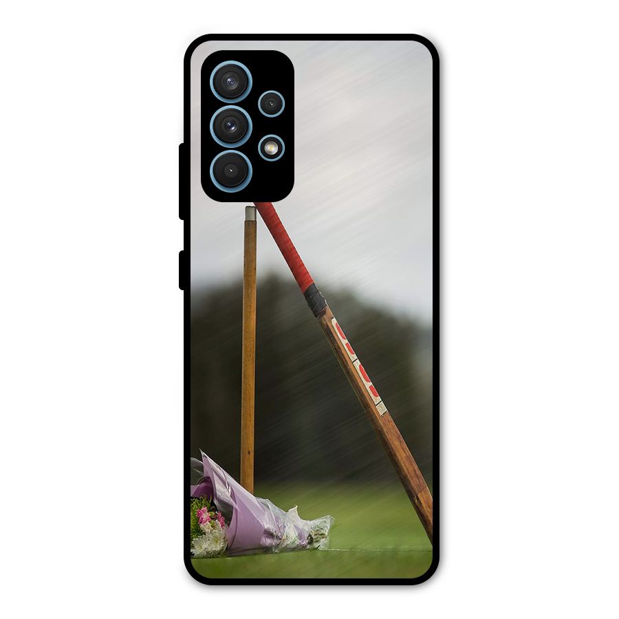 Bat Wicket Metal Back Case for Galaxy A32
