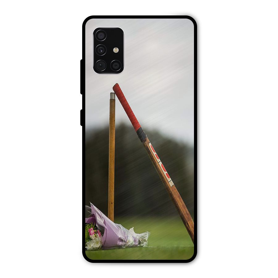 Bat Wicket Metal Back Case for Galaxy A51
