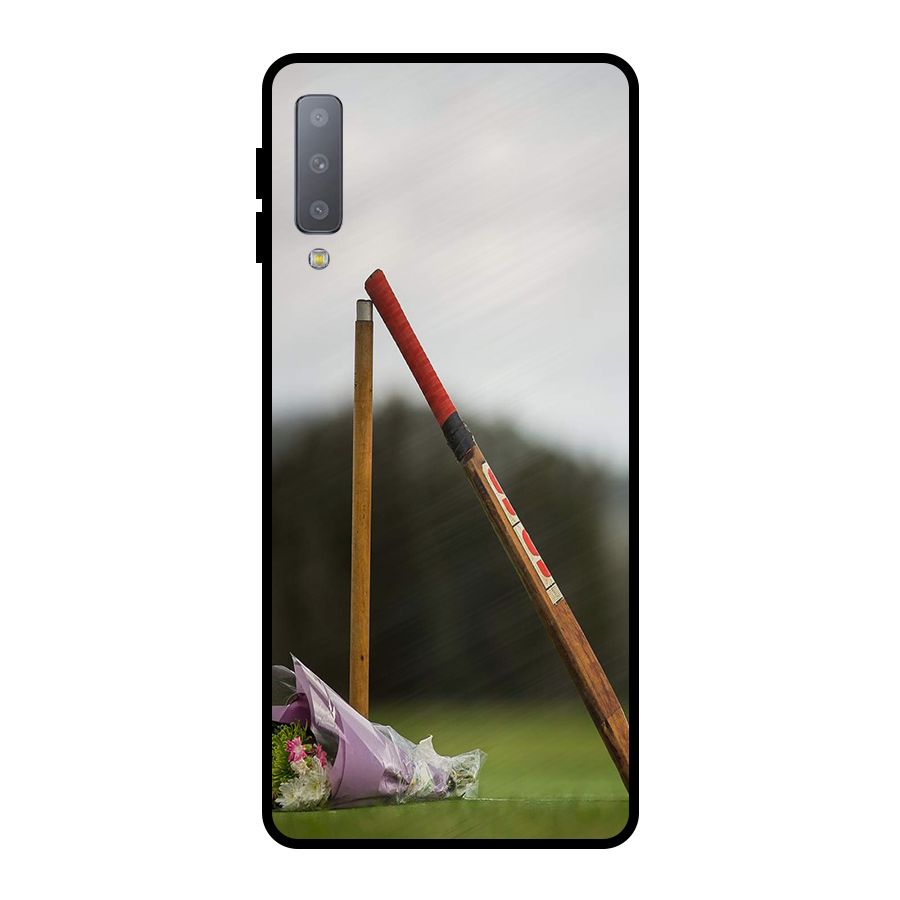Bat Wicket Metal Back Case for Galaxy A7 (2018)