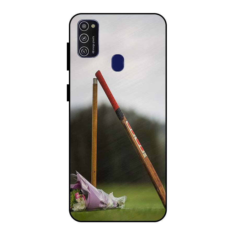 Bat Wicket Metal Back Case for Galaxy M21