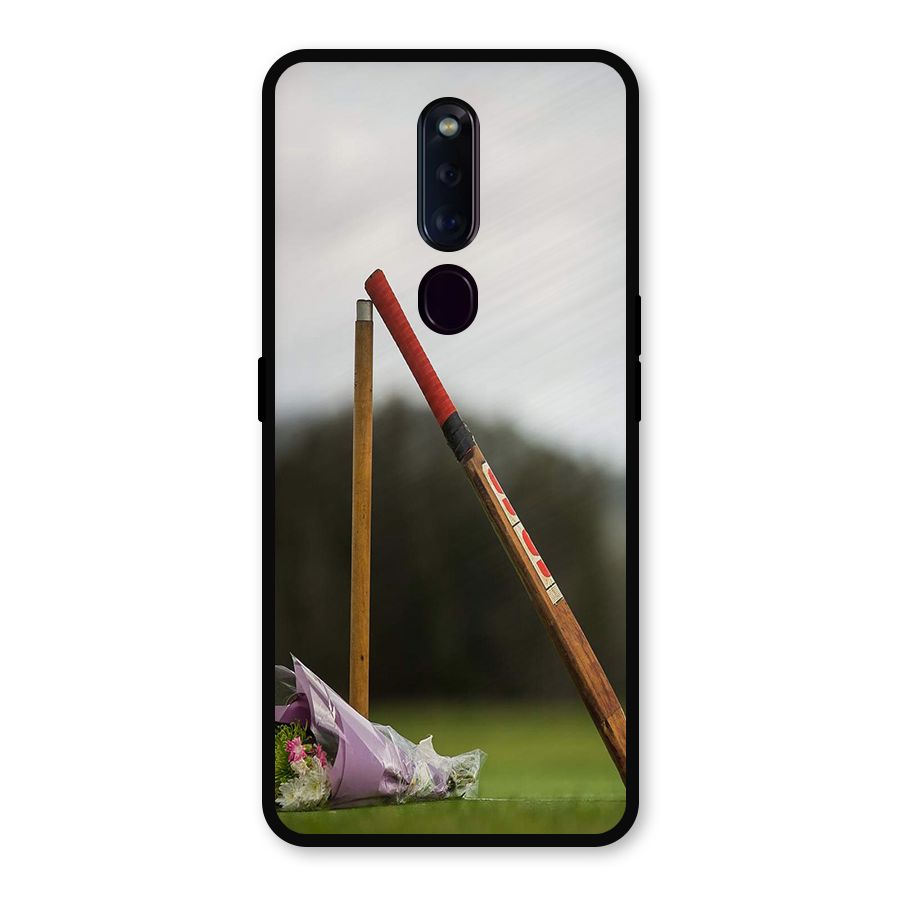 Bat Wicket Metal Back Case for Oppo F11 Pro