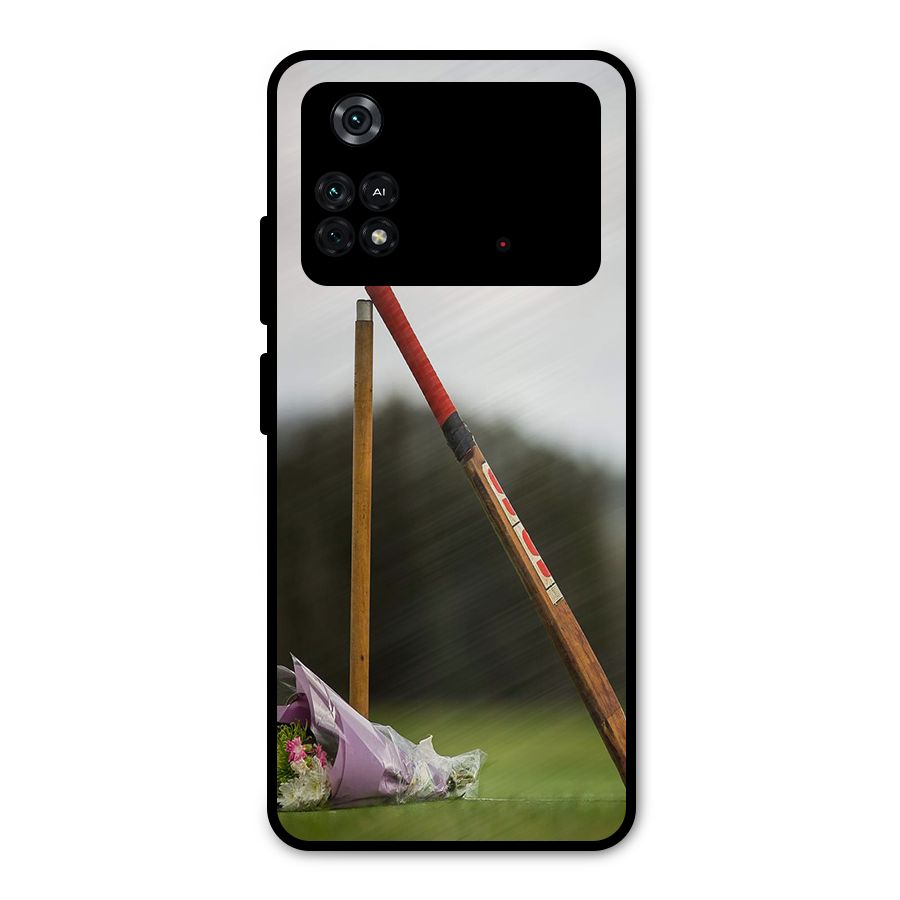 Bat Wicket Metal Back Case for Poco M4 Pro 4G