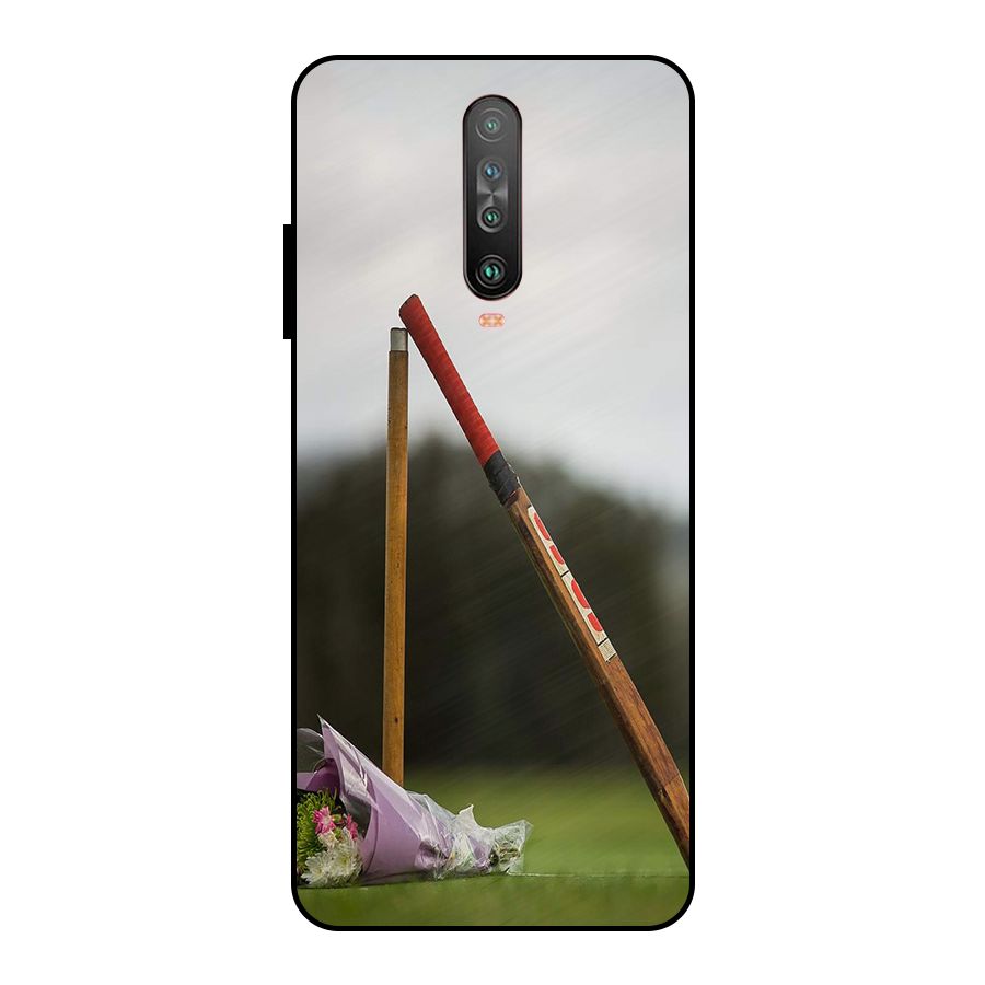 Bat Wicket Metal Back Case for Poco X2