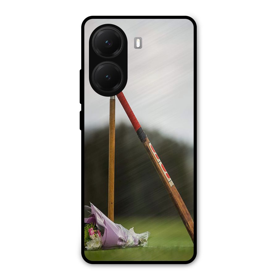 Bat Wicket Metal Back Case for Poco X7 Pro
