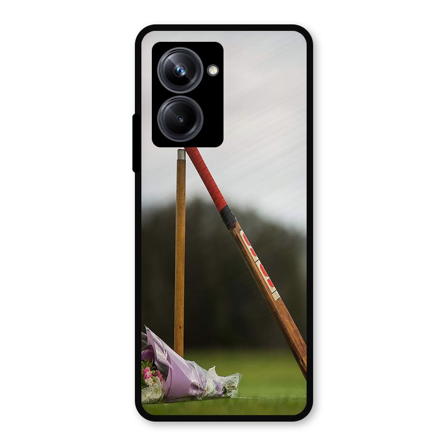 Bat Wicket Metal Back Case for Realme 10 Pro