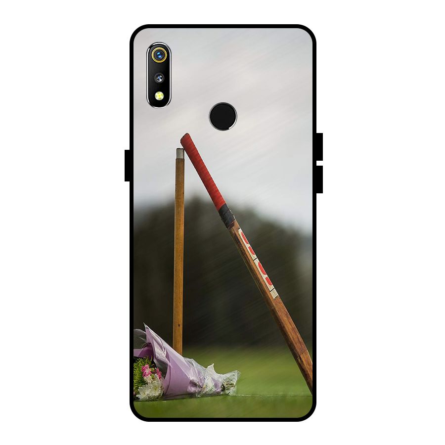 Bat Wicket Metal Back Case for Realme 3i