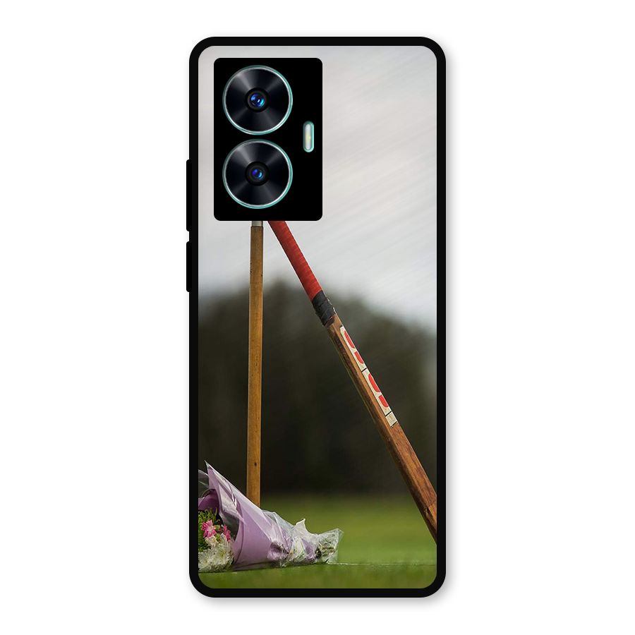 Bat Wicket Metal Back Case for Realme C55