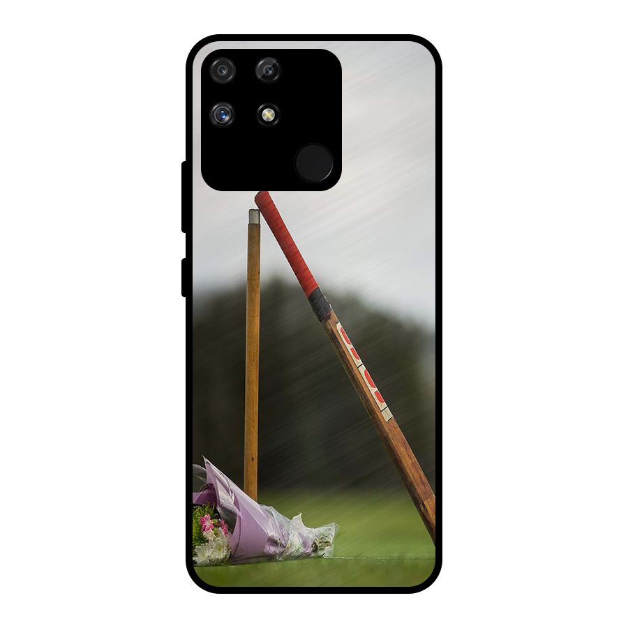 Bat Wicket Metal Back Case for Realme Narzo 50A
