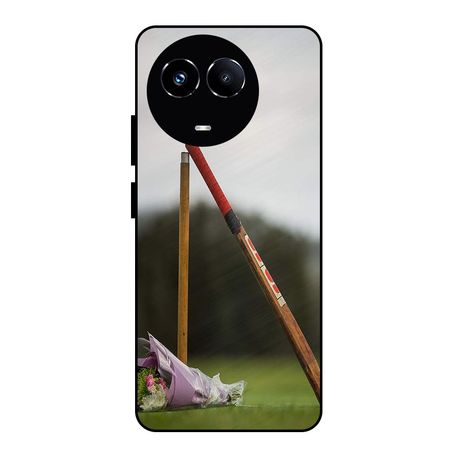 Bat Wicket Metal Back Case for Realme Narzo 60X