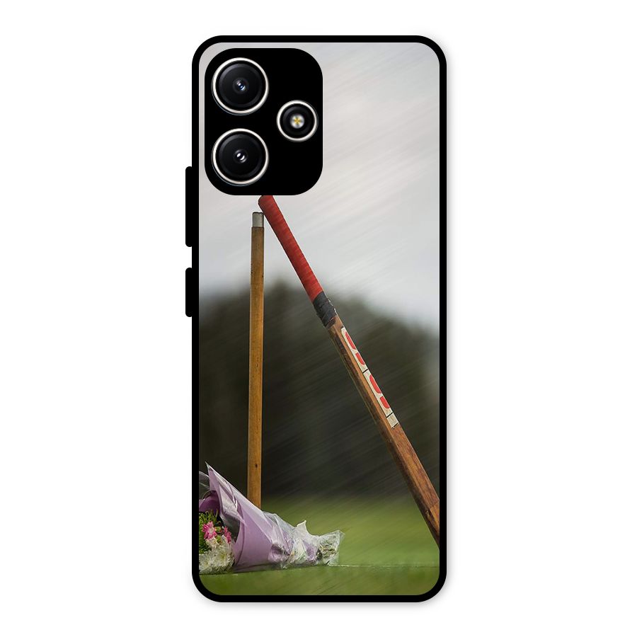 Bat Wicket Metal Back Case for Redmi 12 5G