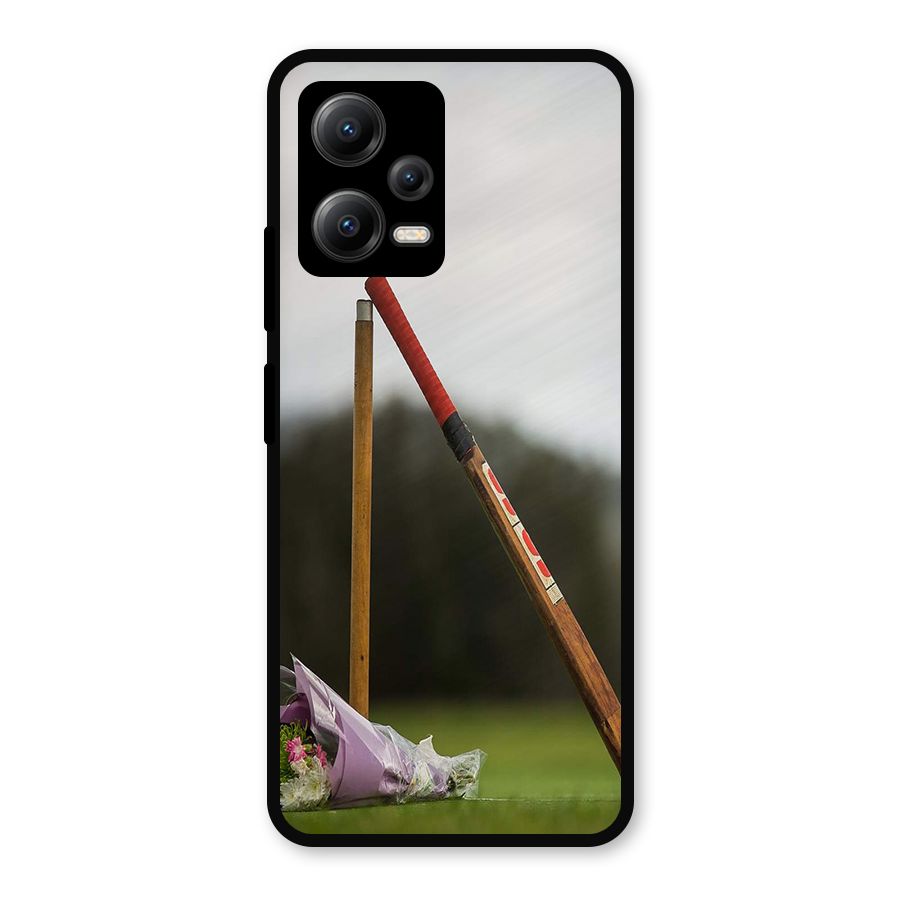 Bat Wicket Metal Back Case for Redmi Note 12 5G