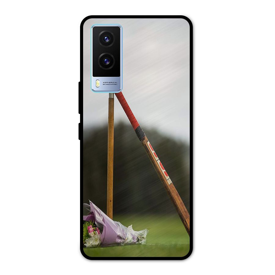 Bat Wicket Metal Back Case for Vivo V21e 5G