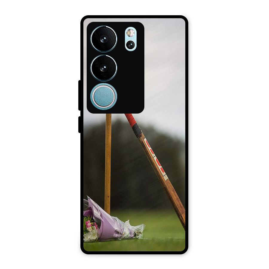 Bat Wicket Metal Back Case for Vivo V29 Pro